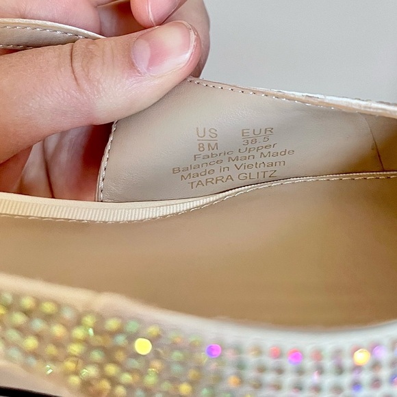 Sam Edelman Tarra Glitz Slip-On Slingback Pumps Crystal Embellishment - Picture 13 of 13